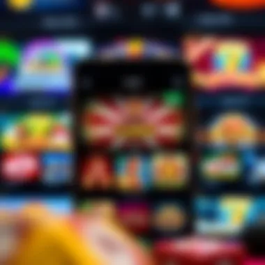 A variety of casino games displayed on the Bet MGM Casino App