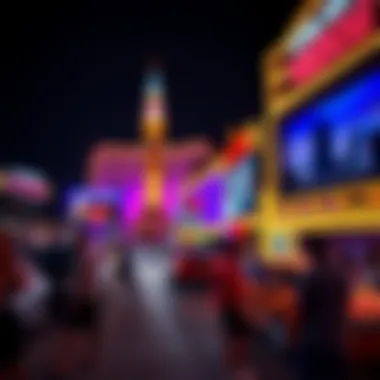 The Allure of the Las Vegas Strip An illuminated Las Vegas Strip at night