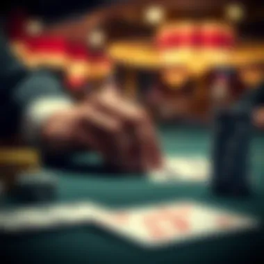 Strategic Decisions in Poker Close-up of a poker hand with chips and cards