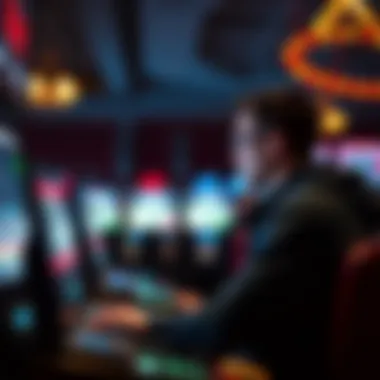 User Experience in Online Betting Bettor engaging with online sports betting interface