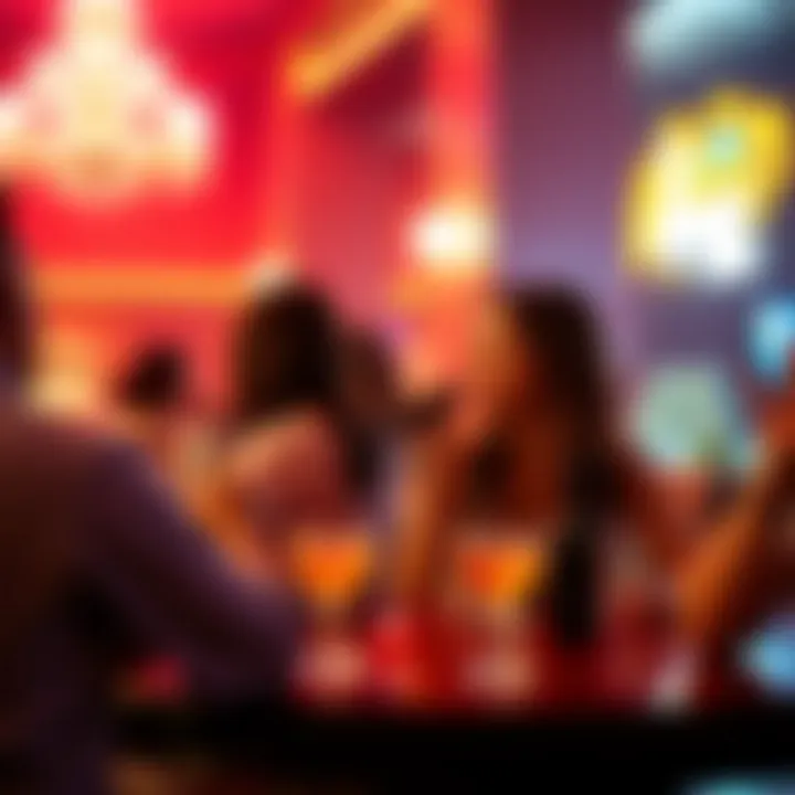 Dynamic entertainment scene in the Cromwell Club