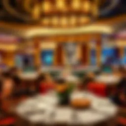 Exquisite dining setup at MGM Grand