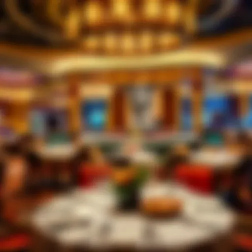 Exquisite dining setup at MGM Grand