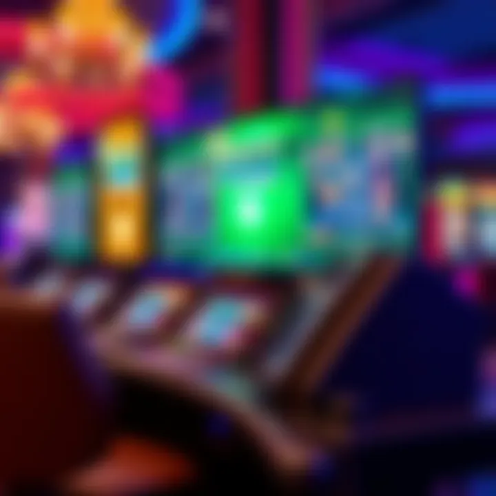 Showcasing the vibrant gaming interface of DraftKings Online Casino