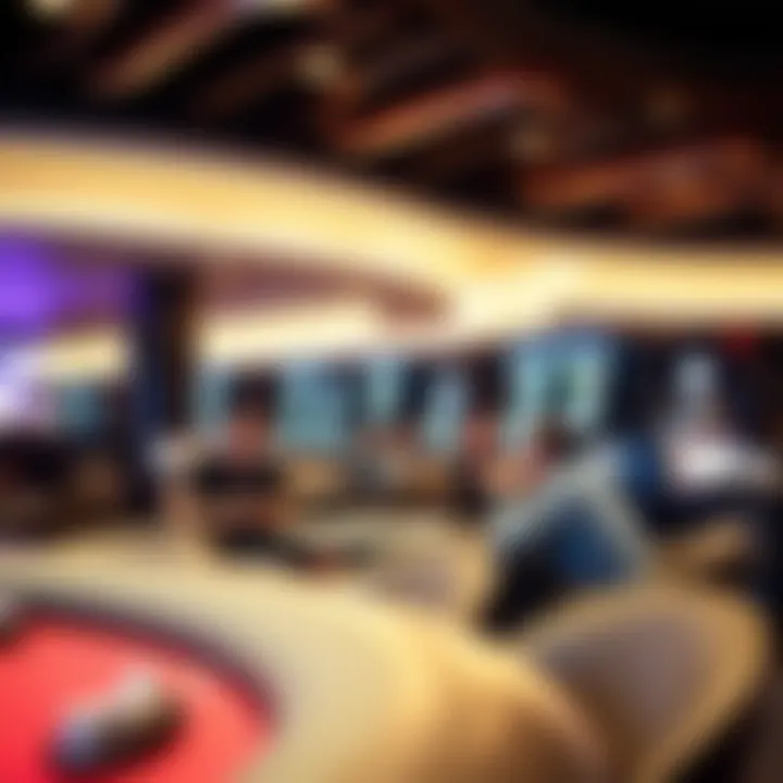 A serene lounge area with patrons enjoying their time