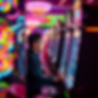 Player engaging with a candy slot machine