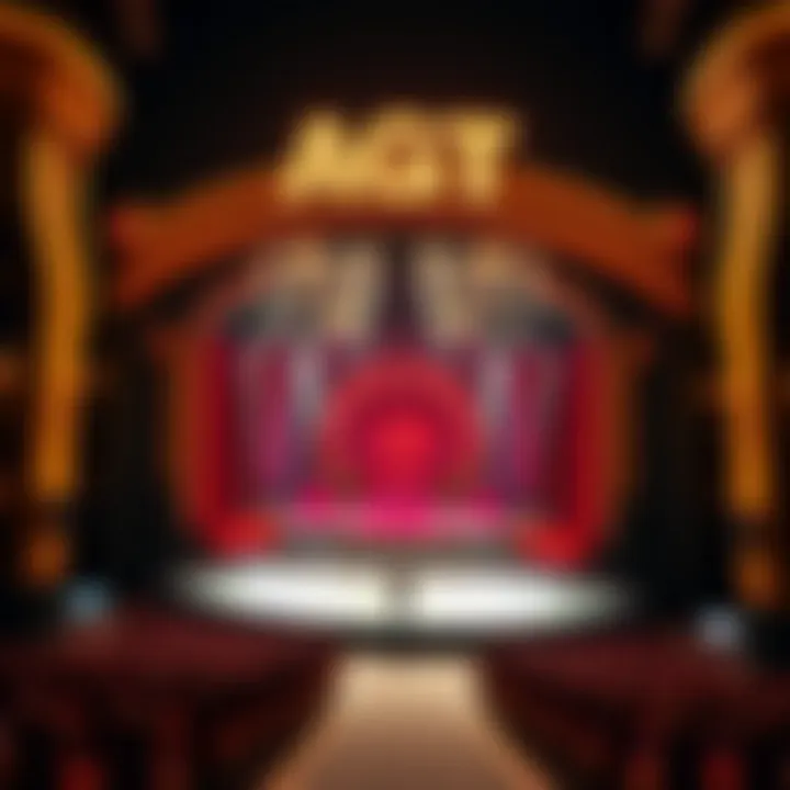 Stunning view of AGT Vegas stage at Luxor