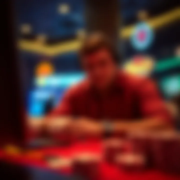 Visual representation of online gambling experience