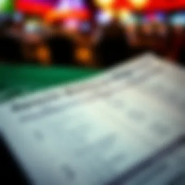 A detailed view of a betting slip highlighting various sports events