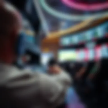 A futuristic depiction of sports betting trends