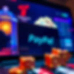 Digital wallet interface showcasing PayPal transactions