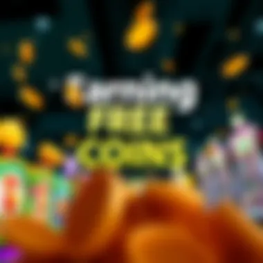 Earning Free Coins Promotions Promotional banner showcasing ways to earn free coins.
