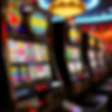 An engaging display of colorful slot machine graphics