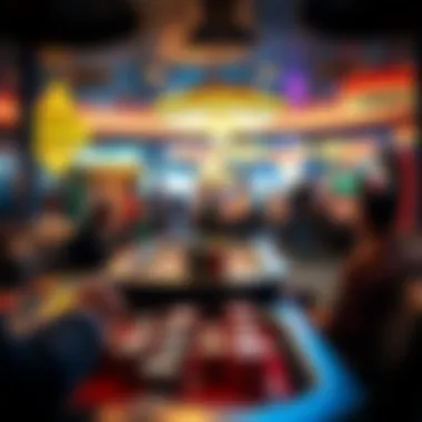 An engaging scene portraying the excitement of digital gambling