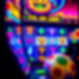 Colorful slot game interface with vibrant graphics and exciting animations