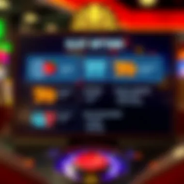 A seamless user interface showcasing slot game options