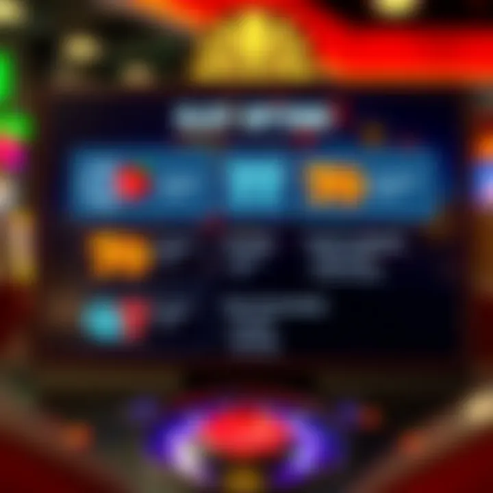 A seamless user interface showcasing slot game options