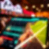 Horse racing betting app interface showcasing live odds