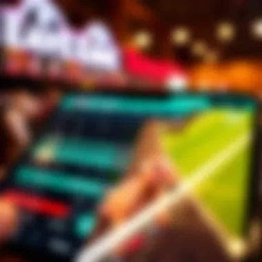 Horse racing betting app interface showcasing live odds