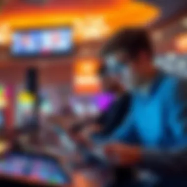 User engaging with a mobile horse racing betting app