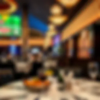 Delicious dining options in a bustling Las Vegas restaurant