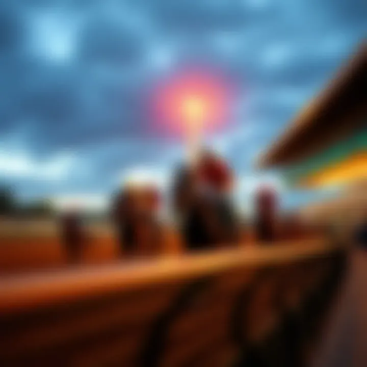 A captivating view of a horse racing event in Massachusetts