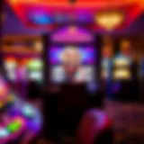 A vivid Madonna slot machine in a luxurious casino