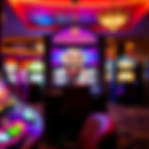 A vivid Madonna slot machine in a luxurious casino