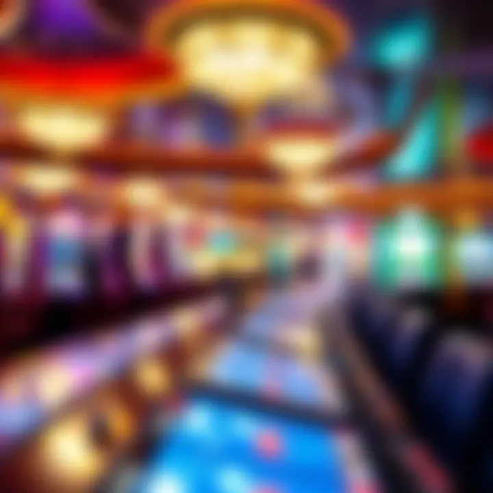 Engaging atmosphere in a cruise casino