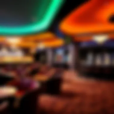 An inviting lounge area within a non-smoking casino for relaxation