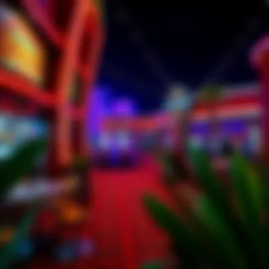 Outdoor area of a casino featuring non-smoking zones for guests