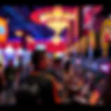 Engaging environment at a casino job fair