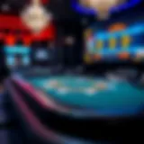 Illustration of a virtual blackjack table