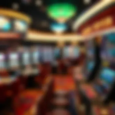 Diverse Gaming Options at Pearl River Casinos An array of gaming tables and slot machines highlighting diverse gaming options