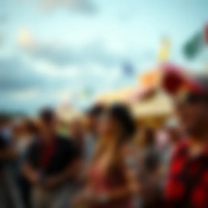 A gathering of enthusiastic fans enjoying a race day at the Pompano Horse Track.