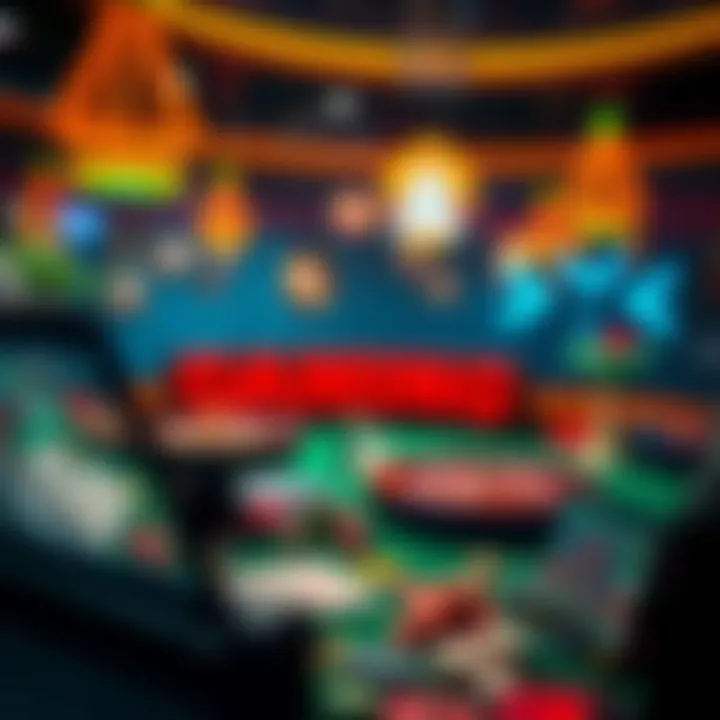 A dynamic representation of popular online gambling platforms