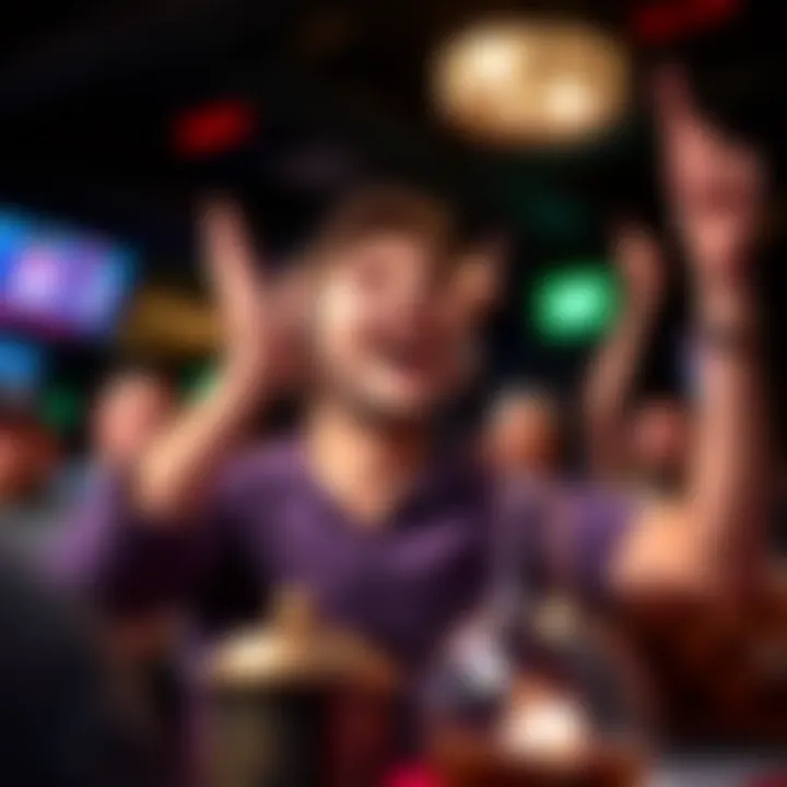 A person winning a quiz challenge with excitement