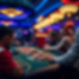 A strategic gameplay moment in a real money game