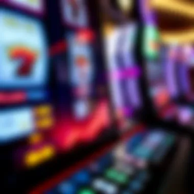 Modern Slot Machine Interface Close-up of a modern slot machine interface