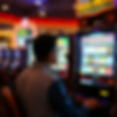 Player Strategy at the Slot Machine Player strategy in action at a slot machine