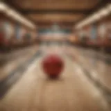 Bowling lane showcasing skill-based gameplay