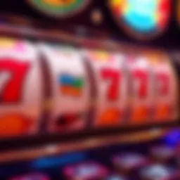 A close-up of a slot machine displaying winning symbols