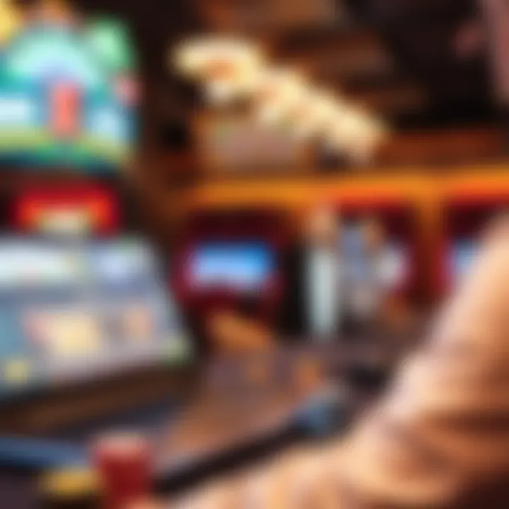 Abstract illustration of legal considerations in online gaming