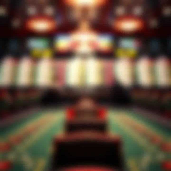 Visual representation of point spread betting