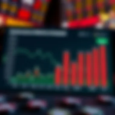 Graphical representation of the app's performance metrics in online sports betting.