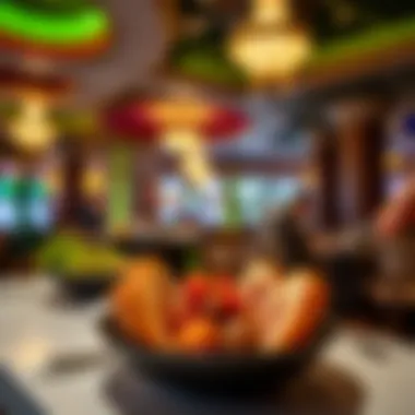 Gourmet dining experience within the casino