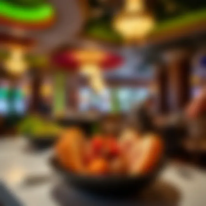 Gourmet dining experience within the casino