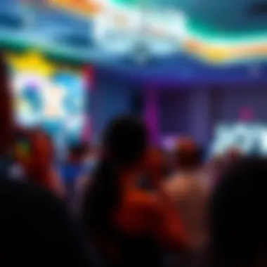 Live entertainment event in a casino setting