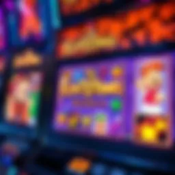 Vibrant depiction of the Flintstones slot machine interface