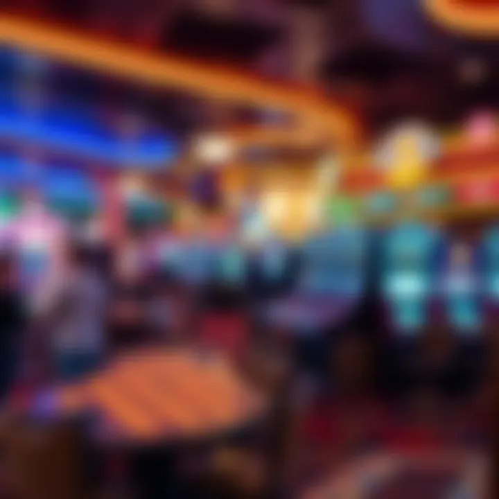 Exciting gaming floor featuring various table games and slot machines